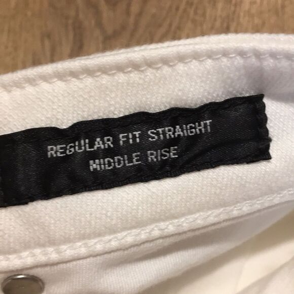 UJENA • white jean pants size 26 - Picture 5 of 7